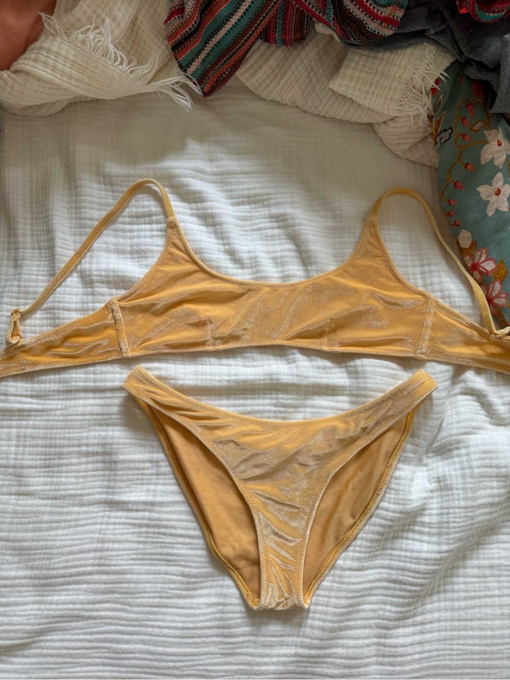 triangl swimwear Yellow Two-Piece Scoop Bikini Set